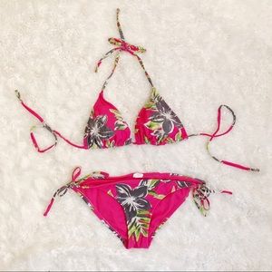 💗🌴 Target Tropical Pink Bikini Set